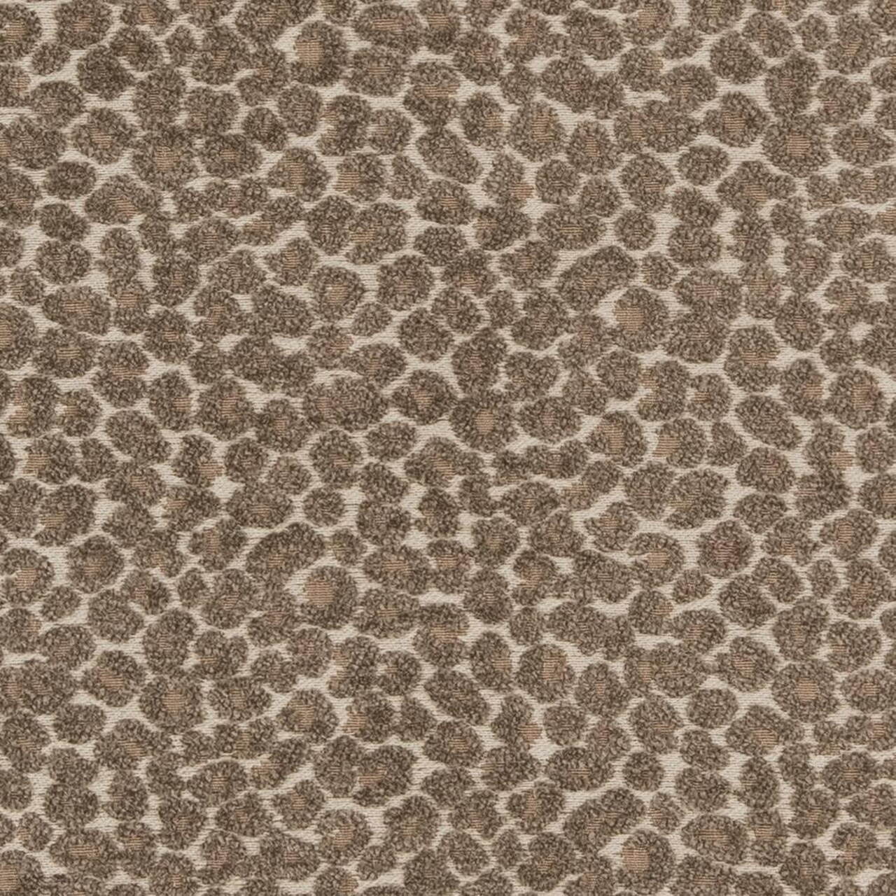 Natural Brown Animal Print Small Scale Woven Pattern Upholstery Fabric by The Yard - SKU: Avery Truffle
